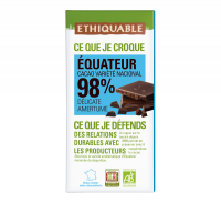 Noir-Schokolade 98% Ecuador (bio), 100g