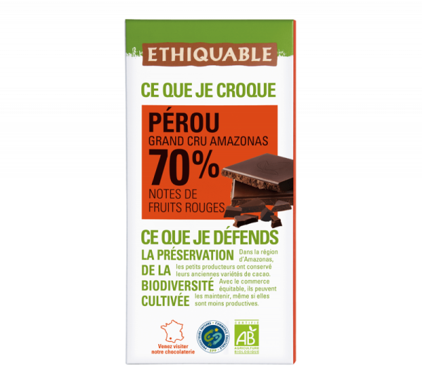 Noir-Schokolade 70% Peru (bio), 100g