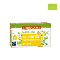 Grüner Tee Ingwer Limette (bio), 36g, Beutel